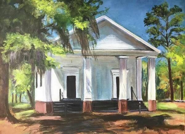  Church Poster featuring the painting Bulkhead Baptist by Gloria Smith