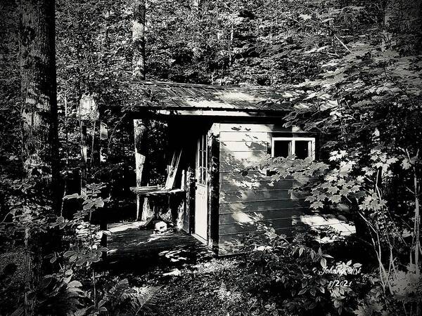 Cabins Western New York Southern Tier Usa Poster featuring the photograph Cabins in The Woods by John Anderson