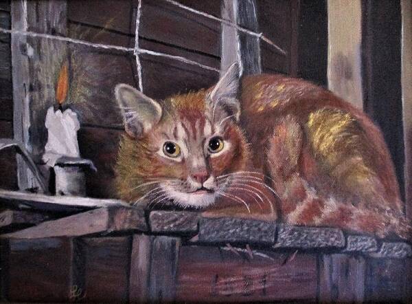 Is Your Spirit Animal A Cat Poster featuring the painting Is Your Spirit Animal A Cat by Lynn Raizel Lane