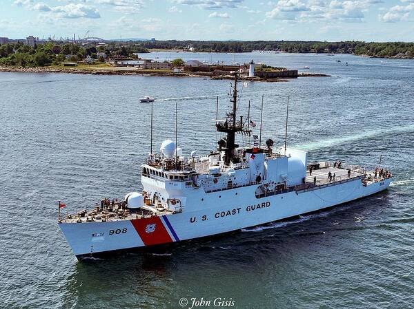  Poster featuring the photograph Coast Guard Cutter Tahoma by John Gisis