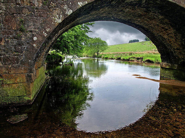 Dartmoor National Park Poster featuring the photograph Dartmoor Through The Bridge by Gill Billington