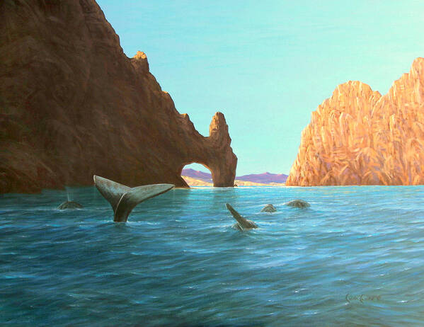 Elarcoart Poster featuring the painting Gateway Cabo by Chris MacClure