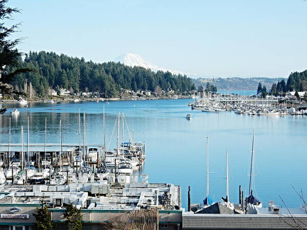 Boats Poster featuring the photograph Gig Harbor by Bill TALICH