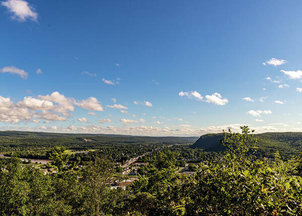 Landscape Poster featuring the photograph Hudson Valley Scenic View Port Jervis NY by Amelia Pearn