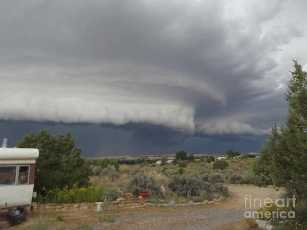 Clouds Poster featuring the photograph I think there's gonna be a storm by Doug Miller