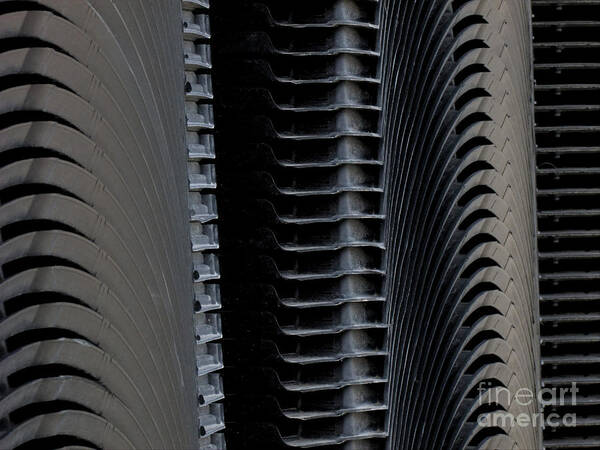 Stacked Forms Poster featuring the photograph Industrial Photo Abstract by Kae Cheatham
