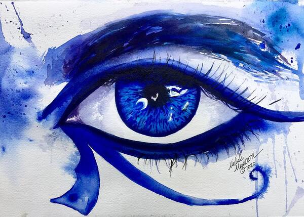 Eye Of Horus Poster featuring the painting Inner Eye by Michal Madison