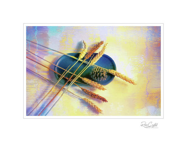 Dried Grasses Poster featuring the photograph Intersection by Rene Crystal