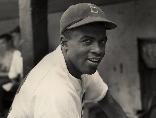 Jackie Robinson Poster featuring the photograph Jackie Robinson by Hulton Archive