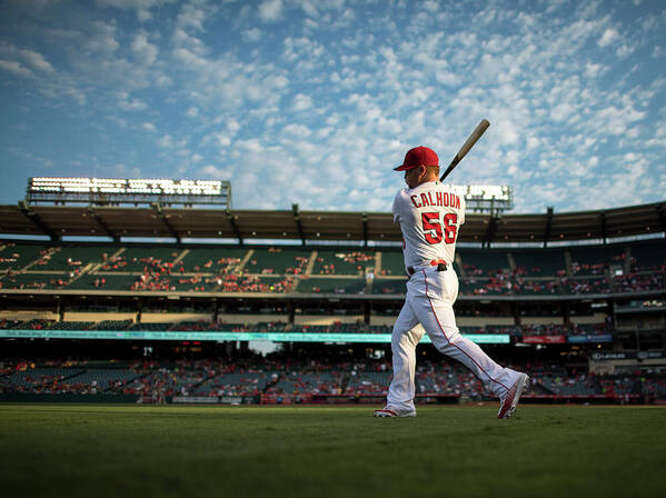 People Poster featuring the photograph Kole Calhoun by Matt Brown