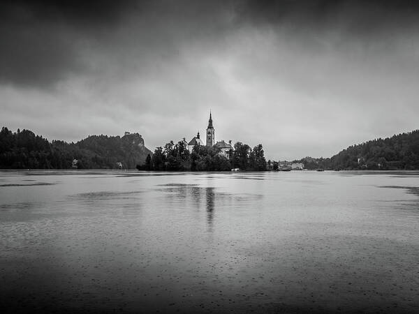 Lake Bled Poster featuring the photograph Lake Bled in the Julian Alps, Slovenia by Pak Hong