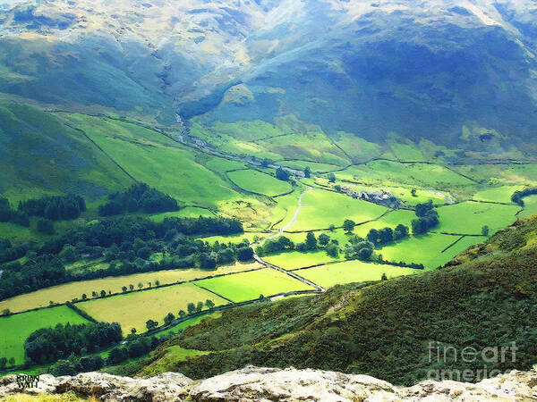 Langdale Poster featuring the photograph Langdale Valley by Brian Watt