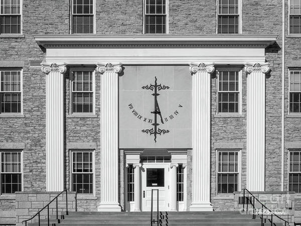 Lawrence University Poster featuring the photograph Lawrence University Main Hall Sundial by University Icons