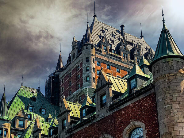 Fairmont Poster featuring the photograph Le Chateau Frontenac by Christine Ley