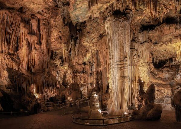 Luray Caverns Poster featuring the photograph Luray Caverns - A Giant in Giant's Hall by Susan Rissi Tregoning