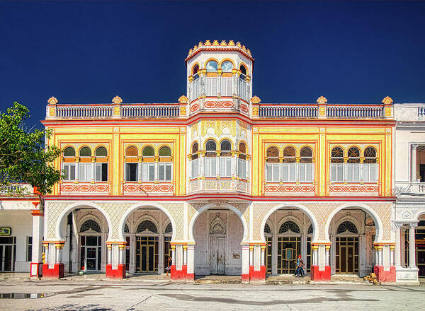 Cuba Poster featuring the photograph Manzanillo Parque Cespede Merchan Palace by Micah Offman