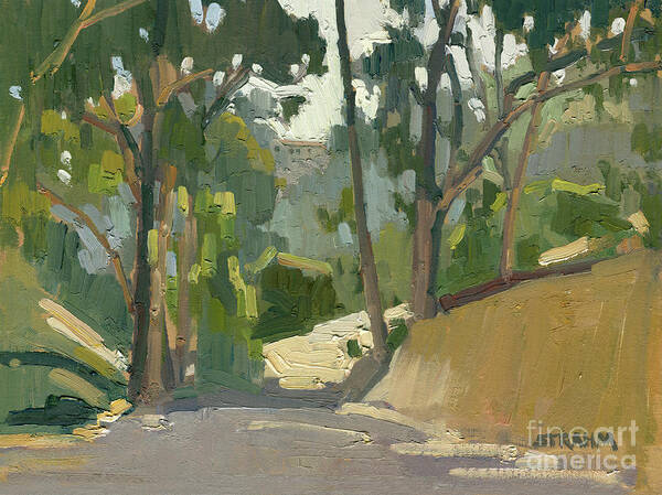 Canyon Poster featuring the painting Maple Canyon, San Diego by Paul Strahm