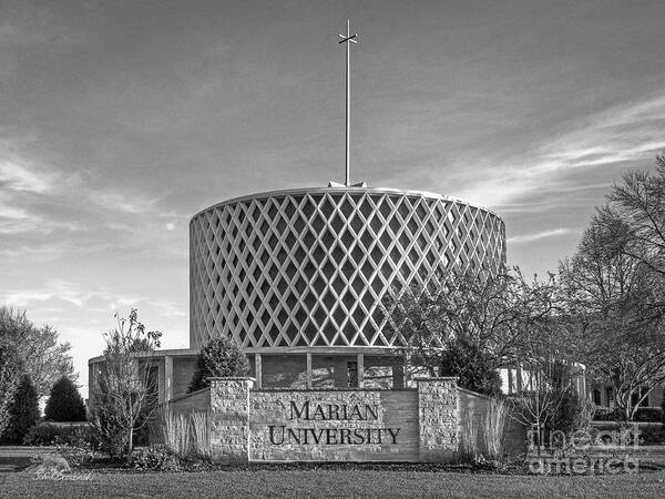 Marian University Poster featuring the photograph Marian University Dorcas Chapel by University Icons