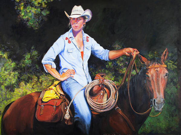Horse Poster featuring the painting Melissa by Page Holland