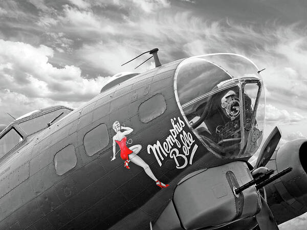 Aviation Poster featuring the photograph Memphis Belle by Gill Billington