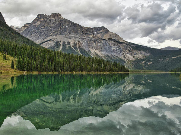 Landscape Poster featuring the photograph Michel Peak Reflection by Allan Van Gasbeck