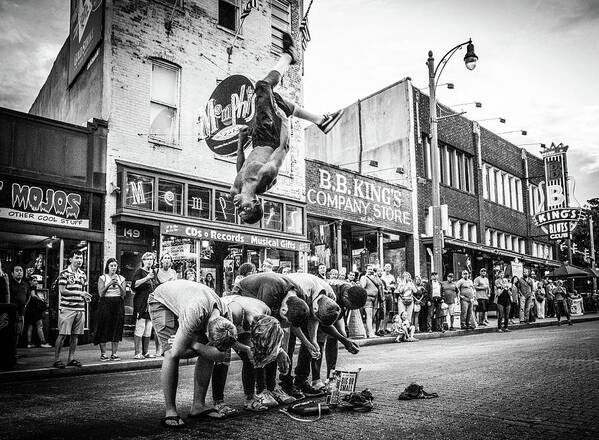 Beale Street Poster featuring the photograph Mr. Jarvis clears them all by Darrell DeRosia