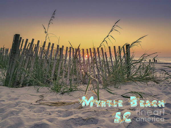 Myrtle Poster featuring the photograph Myrtle Beach by Darrell Foster
