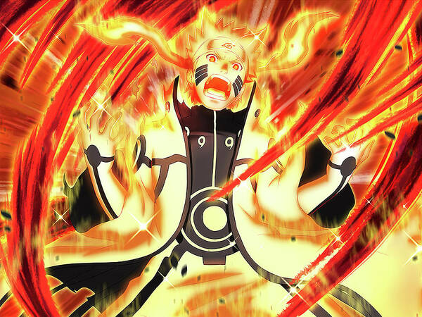 Naruto - O primeiro uso do modo kurama
