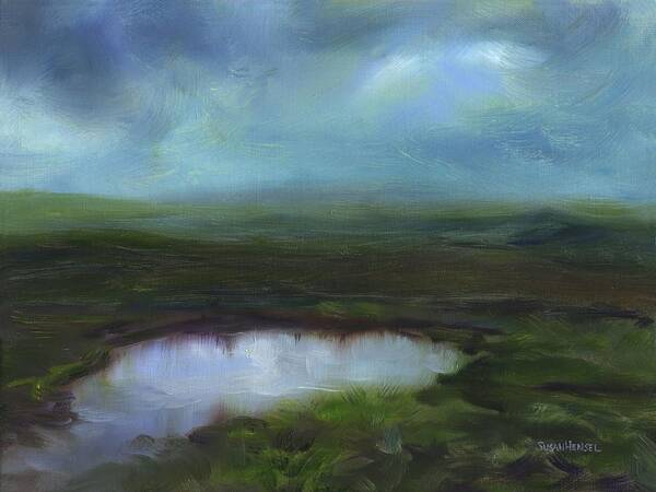 Land Scape Poster featuring the painting Passing Storms by Susan Hensel