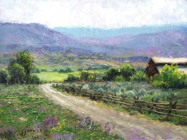 Utah Poster featuring the painting Pathway To Summer by Susan N Jarvis