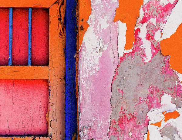 Peeling Paint Cozumel Mexico Poster featuring the photograph Peeling Paint and Door- Cozumel, Mexico #1 by David Morehead