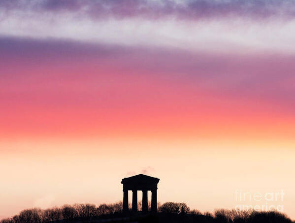 Penshaw Monument Poster featuring the photograph Penshaw Monument Sunrise by Bryan Attewell