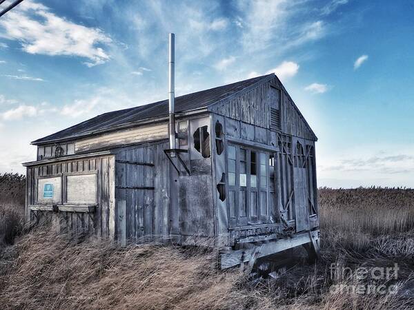 Seascape Poster featuring the photograph Plum Island Sea Shack by Mary Capriole