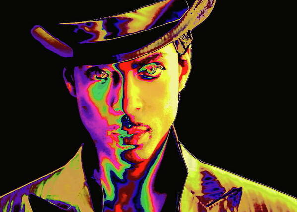 Prince Poster featuring the digital art Prince by Larry Beat