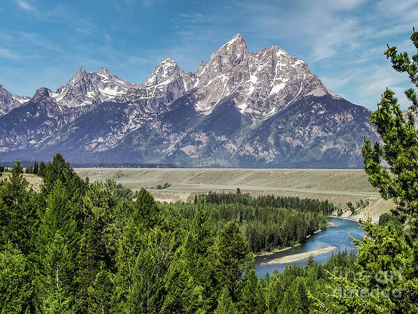 Clear Blue Sky Poster featuring the photograph Snake River Overlook by Al Andersen