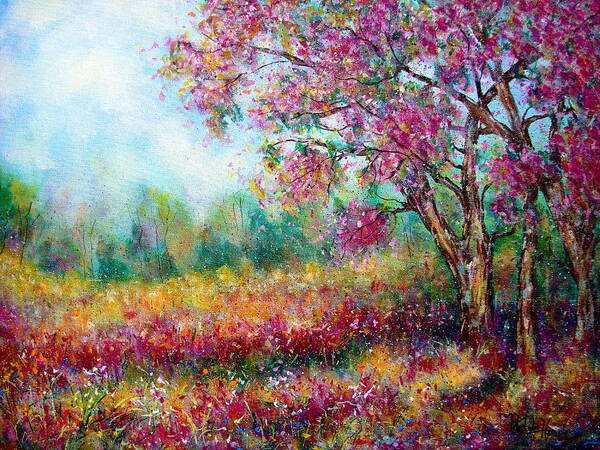 Landscape Poster featuring the painting Spring by Natalie Holland