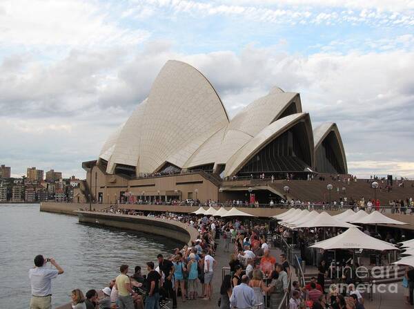 Sydney Poster featuring the photograph Sydney Opera House Promenade by World Reflections By Sharon