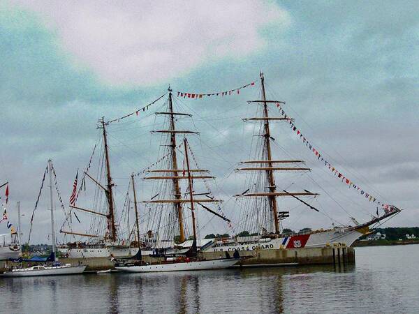 Tall Ships Poster featuring the photograph Tall Ships by Stephanie Moore