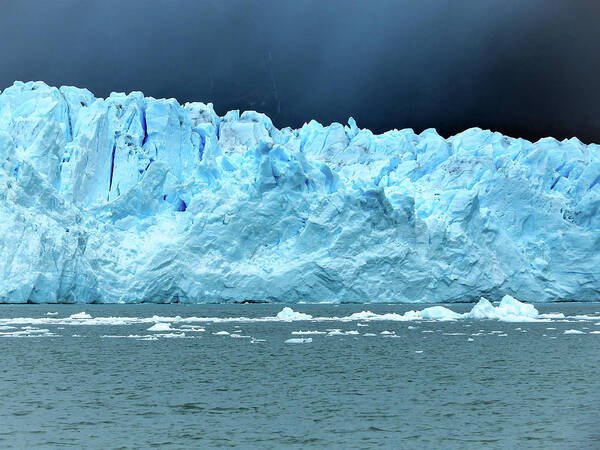 Blue Ice Poster featuring the photograph The Elegance of Mother Nature by Leslie Struxness
