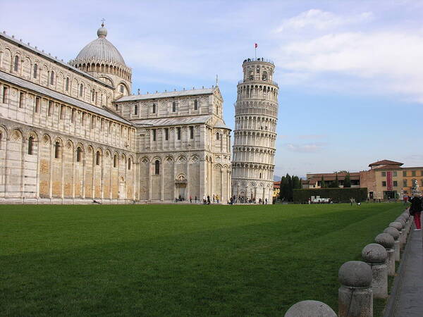 The Leaning Tower Of Pisa Poster featuring the photograph The Leaning Tower of Pisa by Regina Muscarella