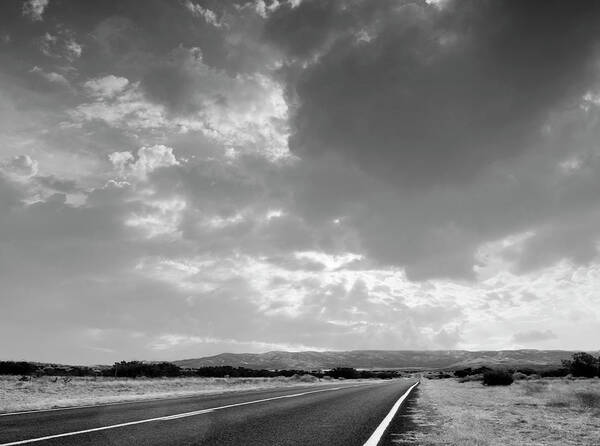 Long Long Road Photo Poster featuring the photograph The Long Long Road BW by Bob Pardue