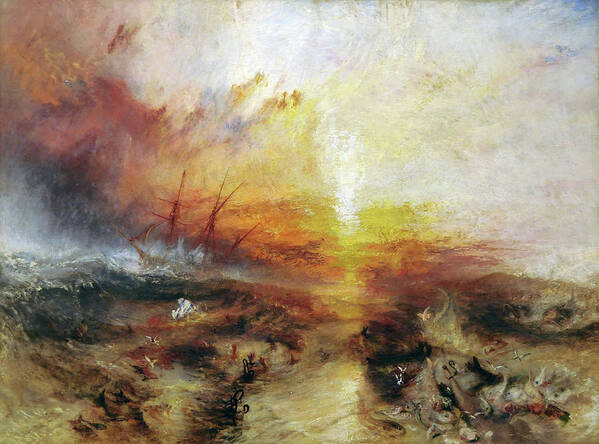 1840 Poster featuring the painting The Slave Ship by JMW Turner
