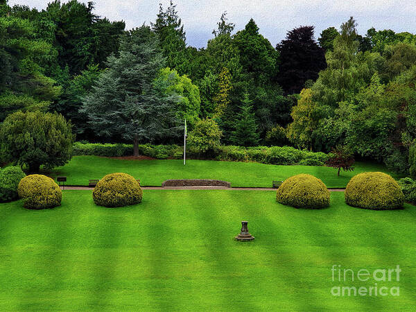 Edinburgh Poster featuring the photograph The Lawn - Riccarton House Estate by Yvonne Johnstone