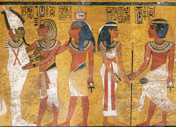 Tomb Of Tutankhamun Poster featuring the painting Tomb of Tutankhamun, Valley of the Kings by Egyptian History