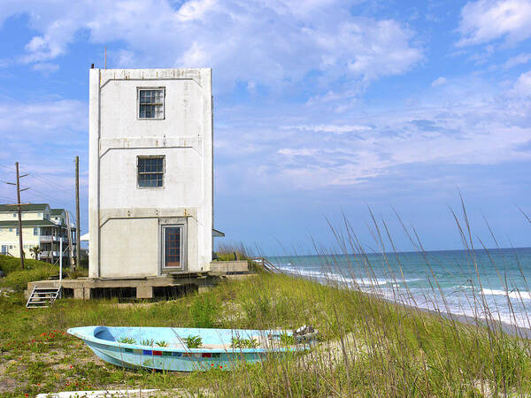 Beach Poster featuring the photograph Topsail Tower by Mike McGlothlen