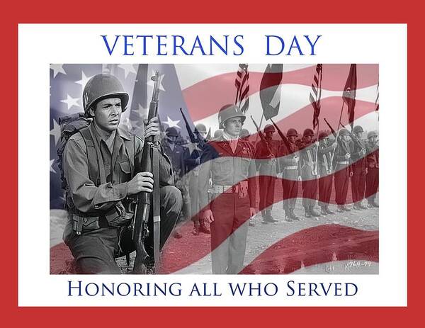 Audie Murphy Poster featuring the photograph Veterans Day - Audie Murphy by Dyle Warren