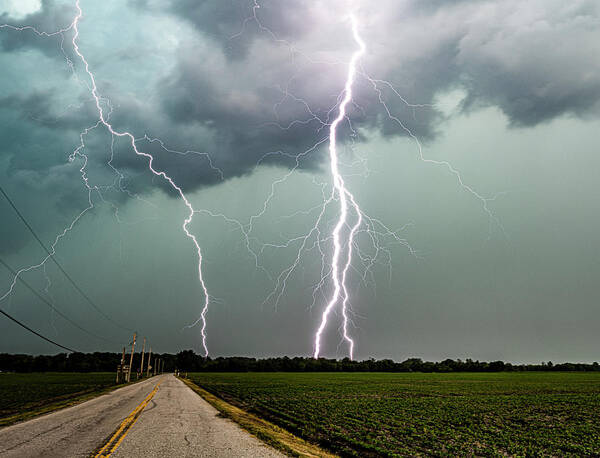 Lightning Poster featuring the photograph Zeus Lane by Marcus Hustedde