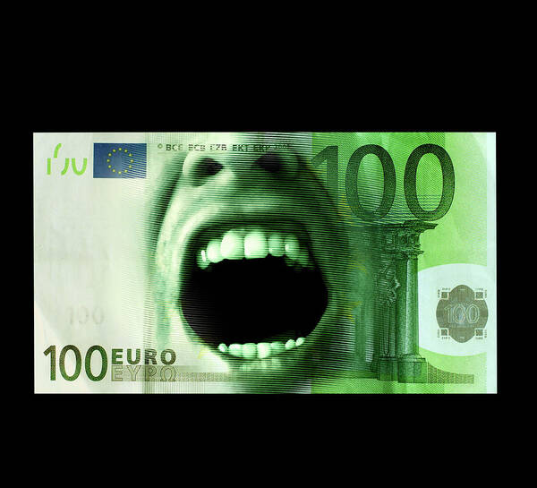 Euro Poster featuring the photograph Euro Crisis #1 by Smetek