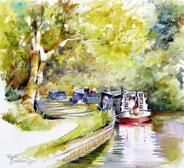 Waterway Poster featuring the painting Summer Shade by Penny Taylor-Beardow