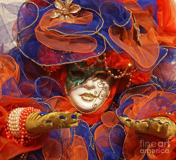 Prott Poster featuring the photograph Carnevale di Venezia 21 by Rudi Prott